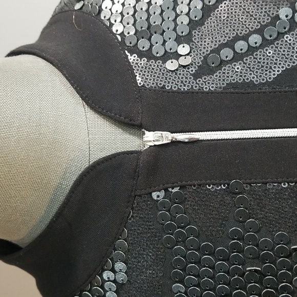 Frank Lyman size 14 womens black unique jacket.  Designer.  Made in Canada. - Picture 8 of 13